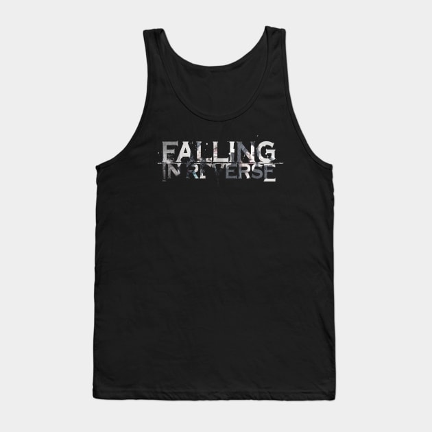 falling in reverse tour text white black shirt gift fans logo text Tank Top by LolitaGad